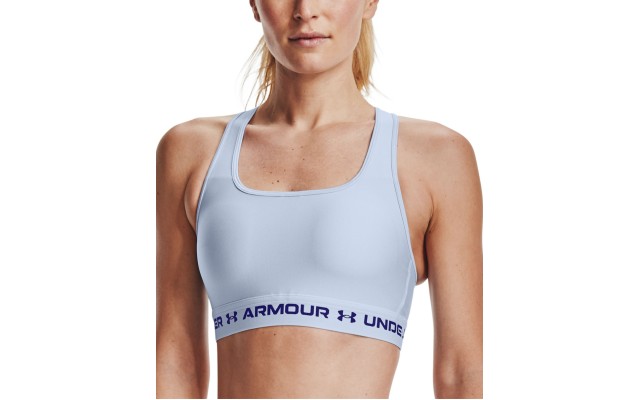  Womens Seamless Low Longline Sports Bra, Bright Blue, X-Small