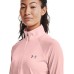  Women’s Tech Twist Half Zip Long-Sleeve Pullover, Pink, Medium