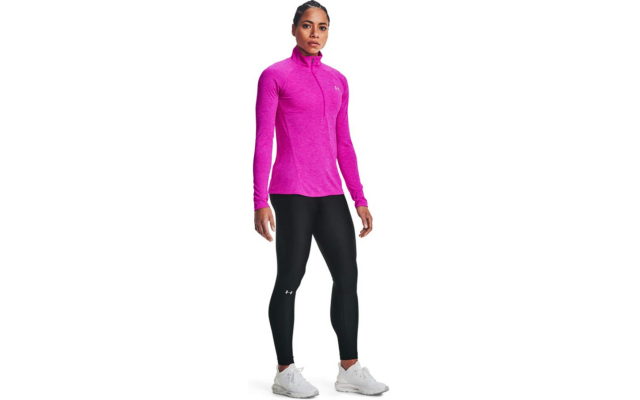  Women’s Tech Twist Half Zip Long-Sleeve Pullover, Meteor Pink, X-Small
