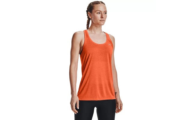  Women’s Tech Twist Tank Top , Blaze Orange, Small