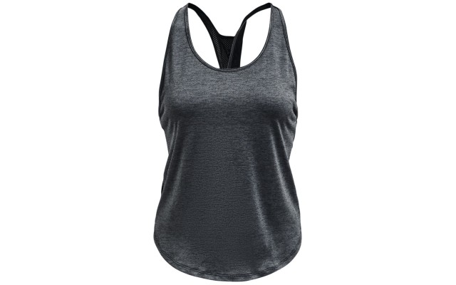  Womens Tech Vent Racerback Tank Top, Black,Large