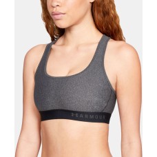 Under Armour Women’s Threadborne Heathered Sports Bra, Gray, X-Small