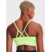  Women’s Ua Seamless Long-Line Low-Impact Sports Bra, Green, Large