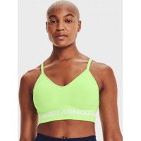 Under Armour Women’s Ua Seamless Long-Line Low-Impact Sports Bra, Green, Large
