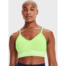 Under Armour Women’s Ua Seamless Long-Line Low-Impact Sports Bra, Green, Large