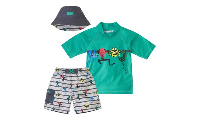  Kids' 3-piece Swim Set, Frog, One Color, 6