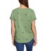  Ladies' Embroidered Tee, Green, X-Large