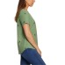  Ladies' Embroidered Tee, Green, Small