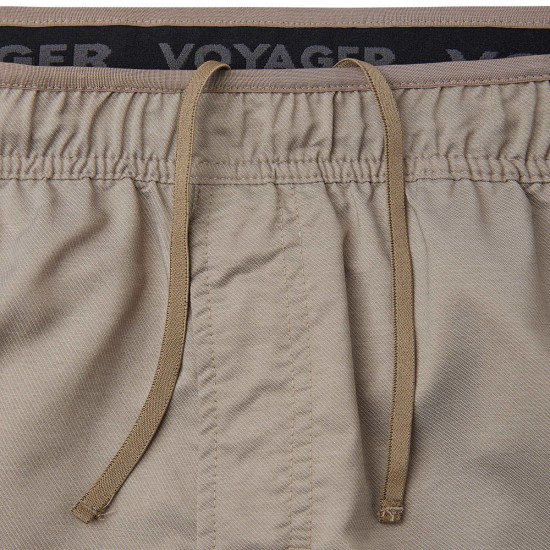  Men’s Performance Short, Tan, Large