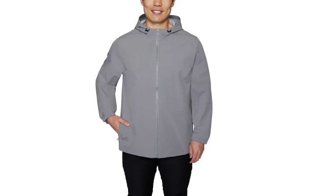  Men's Windbreaker Jacket, Gray, XX-Large
