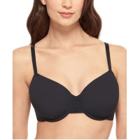 Wacoal Women’s Lace Impression Contour Bra, Black, 34DDD