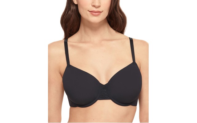  Women’s Lace Impression Contour Bra, Black, 34DDD