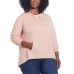  Ladies' Gingham Hoodie, Pink, Small