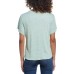  Ladies' Tie Front Top, Green, X-Large