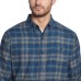  Men’s Flannel, Blue, Large Tall