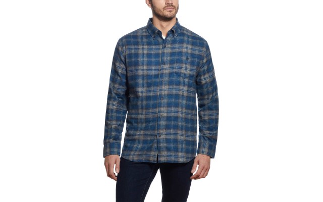  Men’s Flannel, Blue, Small