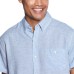  Men's Short Sleeve Woven, Blue, Large