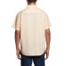  Men's Short Sleeve Woven, Orange, Small