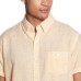  Men's Short Sleeve Woven, Orange, Small