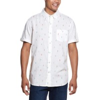 Weatherproof Vintage Men's Short Sleeve Woven, White, XX-Large