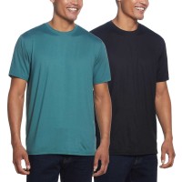Weatherproof Vintage Men's Stretch Tee, 2-pack, Green, X-Large Tall