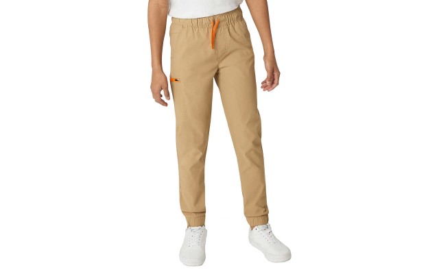  Youth Tech Jogger, Brown, Small (7/8)