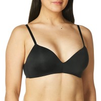 Women’s Calvin Klein Form Lightly Lined Denim Bra, 32 D, Black