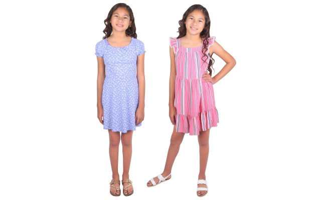  Youth 2-pack Dress, Pink, One Color, Large