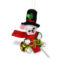 Annalee Music Mouse Ornament, 3 inch