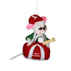 Annalee Sporty Mouse Ornament, 3 inch