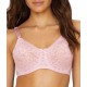  Women’s Lace ‘N Smooth Stretch Lace Underwire Bra, 36D White