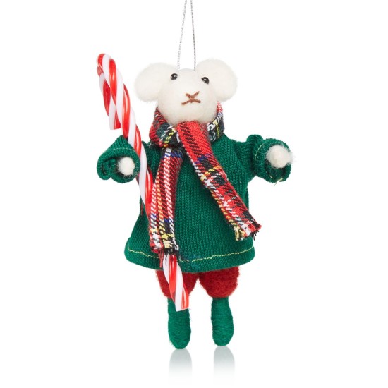 Bloomingdale’s Mouse and Candy Cane Ornament