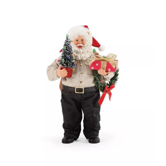  Possible Dreams Santa Sports and Leisure 10-23 Arrived at Location Police Figurine, 10.5 Inch, Brown