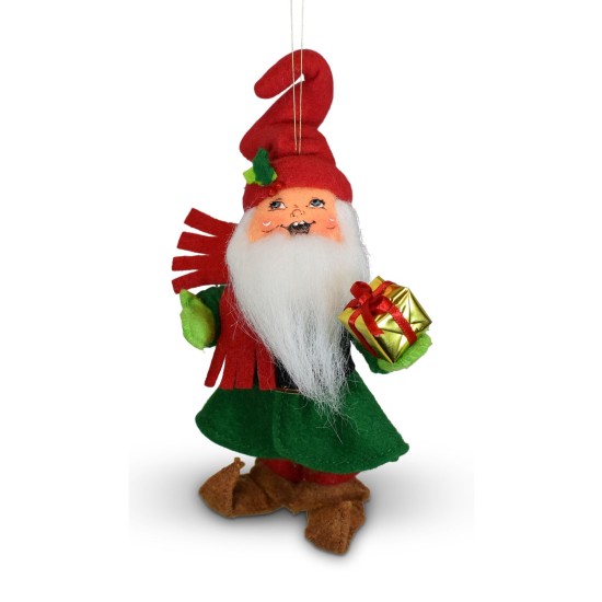 Gnome for The Holidays Ornament  5IN, Red/White/Green
