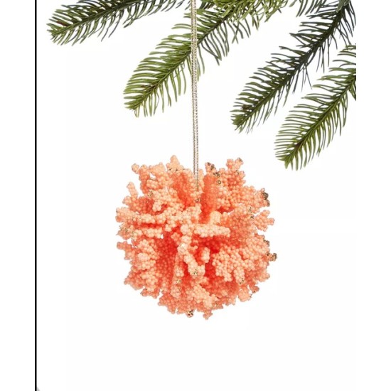 Holiday Lane At The Beach And Seaside Coral Ball Ornament
