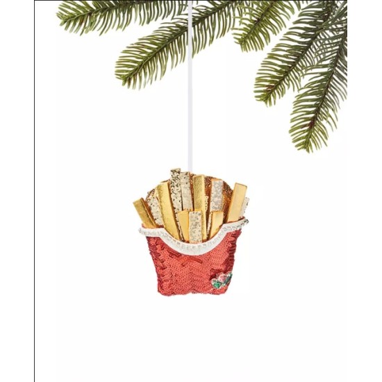 Holiday Lane Foodie & Spirits Sequined Fries Ornament