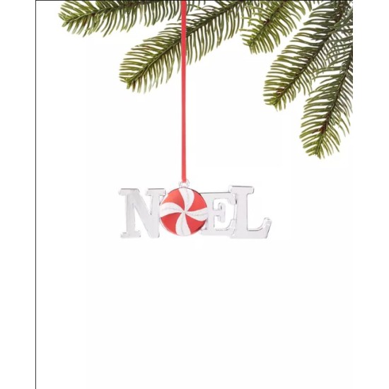 Holiday Lane Peppermint Twist “Noel” Ornament