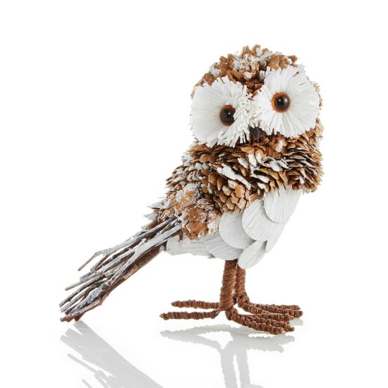  Pine Cone Owl Ornament