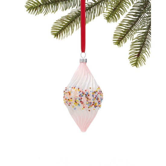  Sugar Plum Ombre Drop Ornament, Ivory