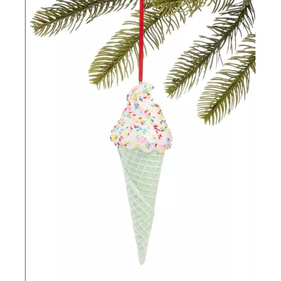 Holiday Lane Sweet Tooth Mint Ice Cream Ornament
