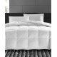  Luxury Down Alternative Twin Comforter Hypoallergenic, 450 Thread Count 100% Cotton Cover, White