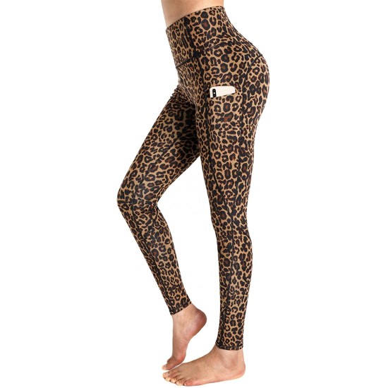 International Concepts Cheetah-print Tights Cheetah, Black, Small/Medium