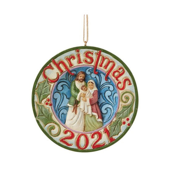  Holy Family Dated 2021 Ornament, Multi