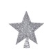  12-Inch Silver Glitter Star Treetop