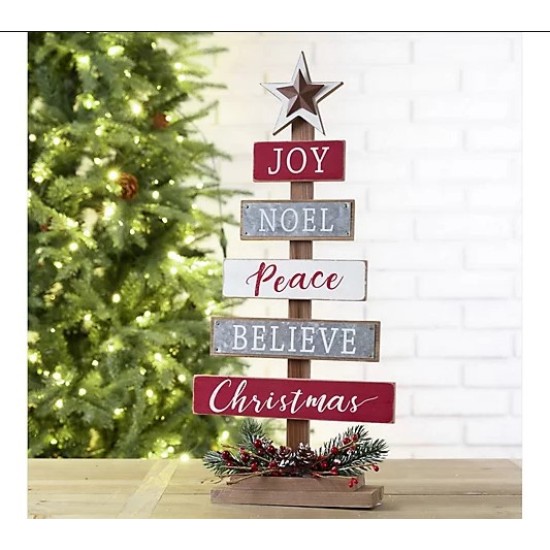  Wooden Sign Table Tree decor