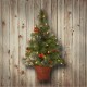 National Tree 3 ft. CrestwoodR Spruce Half Tree with Battery Operated Warm White Lights