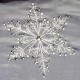  42 Inch Snowflake Tree Skirt, Silver