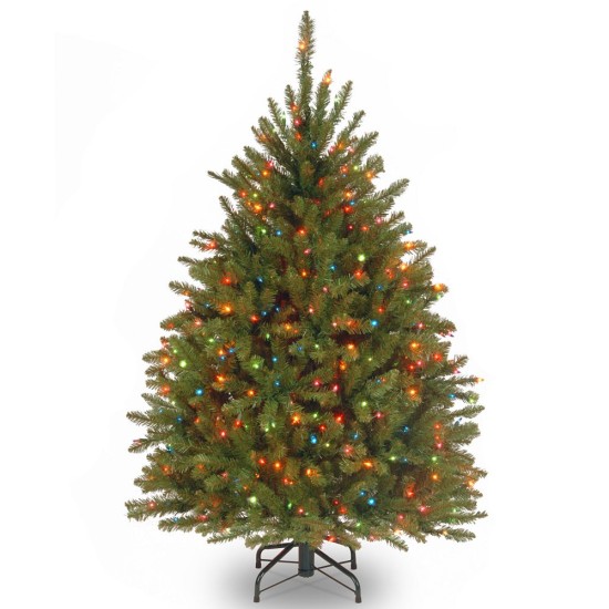 National Tree 4.5′ Dunhill Fir Tree with 450 Multicolor Lights