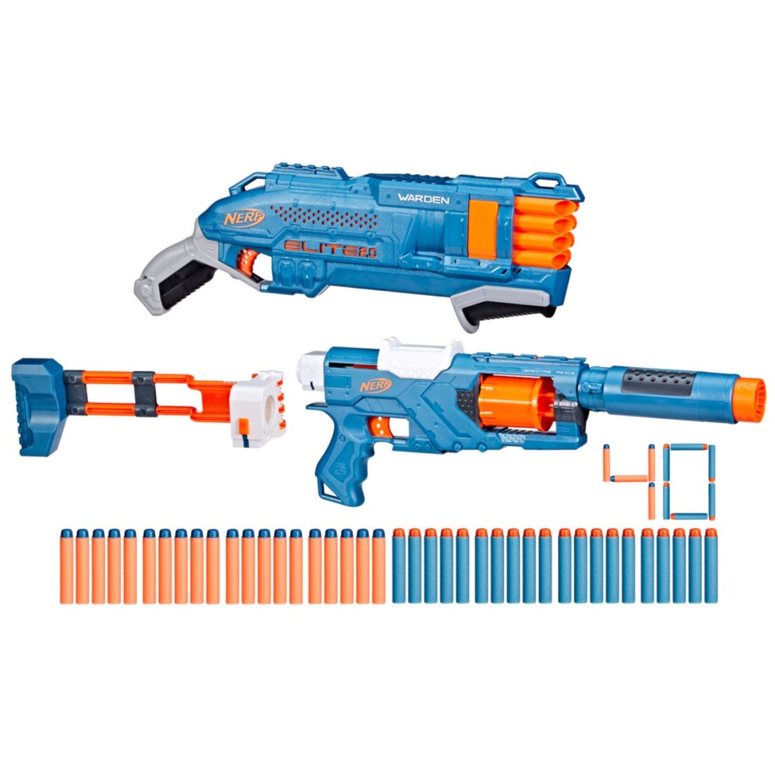 Nerf Nerf Elite 2.0 Double Defense Pack Blasters and Darts Set