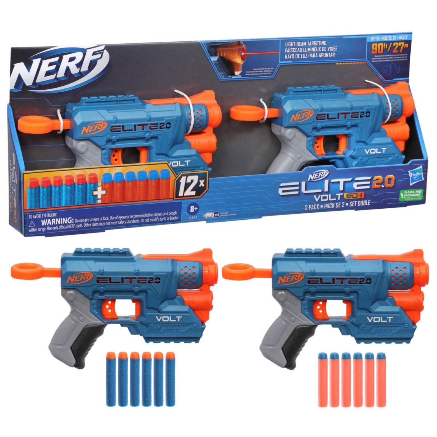 Nerf Nerf Elite 2.0 Volt Sd-1 2-pack Dart Blasters